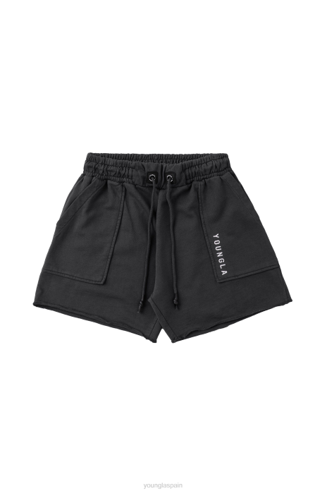 106 pantalones cortos vintage hombres YoungLA lavado de carbón 4Z0B623 ropa