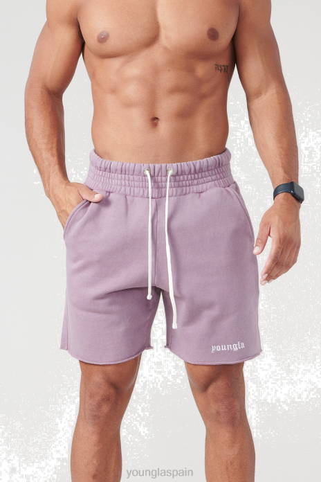 110 pantalones cortos de felpa san diego hombres YoungLA lavado de lavanda 4Z0B539 ropa