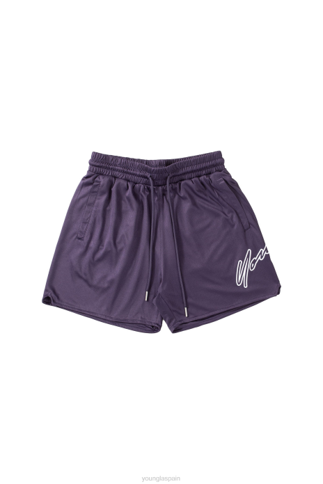 117 pantalones cortos hombres YoungLA morado oscuro 4Z0B600 ropa