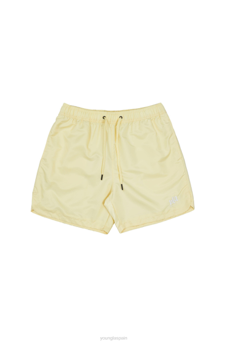 123 pantalones cortos fluidos pastel hombres YoungLA amarillo pastel 4Z0B481 ropa