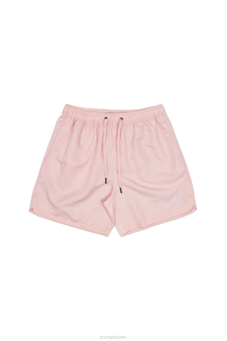 123 pantalones cortos fluidos pastel hombres YoungLA rosa pastel 4Z0B479 ropa