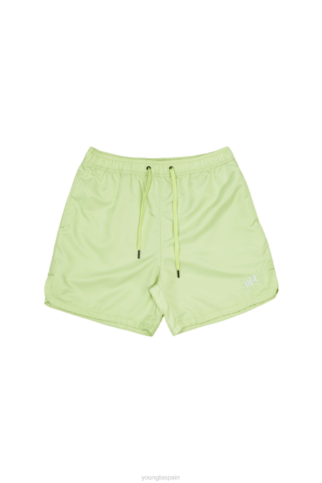 123 pantalones cortos fluidos pastel hombres YoungLA verde pastel 4Z0B478 ropa