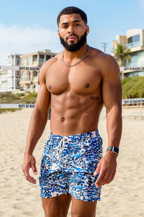 128 shorts de baño abstractos \'22 hombres YoungLA rosquilla 4Z0B708 ropa