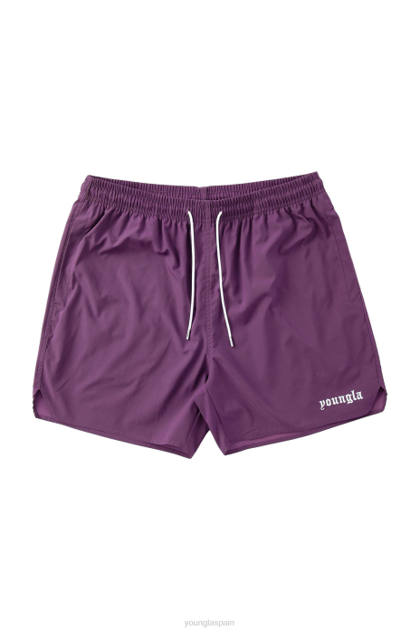 131 los mejores pantalones cortos hombres YoungLA Morado oscuro 4Z0B523 ropa