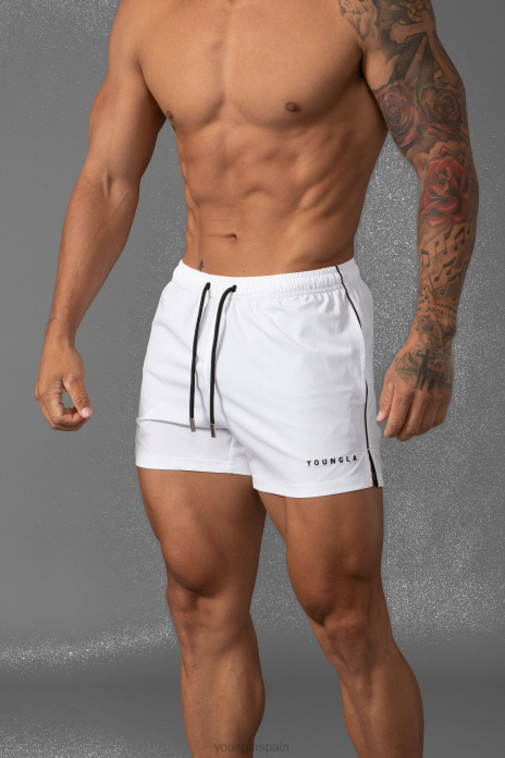 143 shorts de baño cortos cortos hombres YoungLA blanco 4Z0B669 ropa