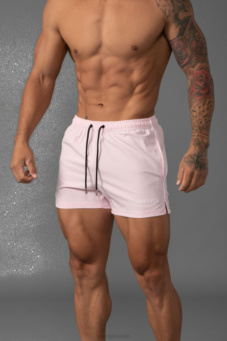 143 shorts de baño cortos cortos hombres YoungLA rosa 4Z0B665 ropa