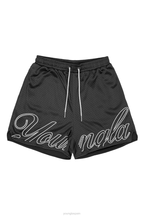 155 pantalones cortos de campeonato hombres YoungLA negro 4Z0B468 ropa