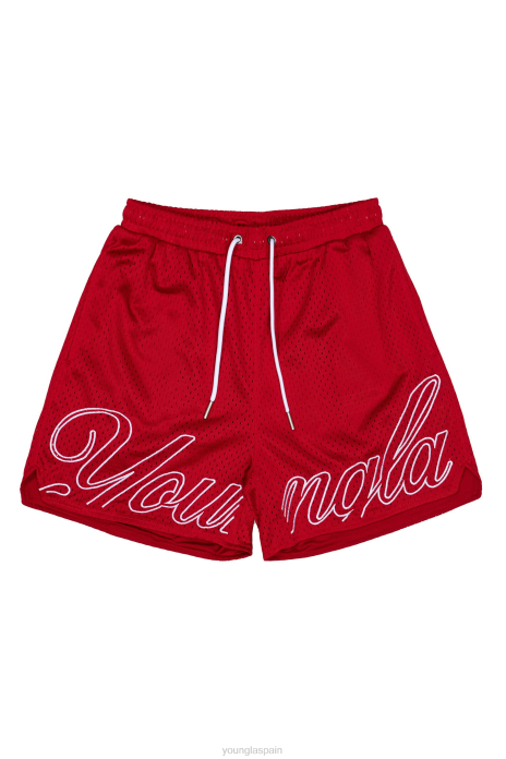 155 pantalones cortos de campeonato hombres YoungLA rojo 4Z0B474 ropa