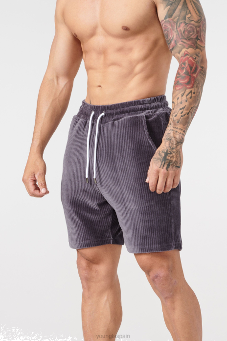 Colección de cordón 119 - pantalones cortos hombres YoungLA carbón 4Z0B589 ropa
