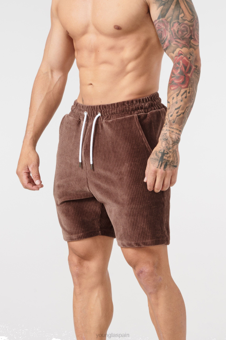 Colección de cordón 119 - pantalones cortos hombres YoungLA chocolate 4Z0B588 ropa
