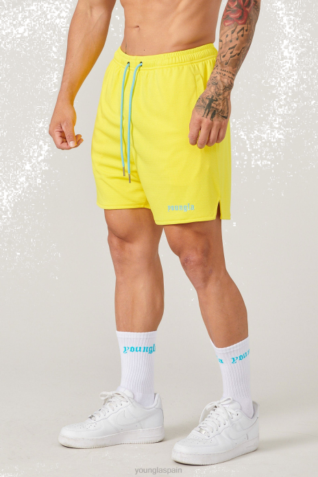 Conjunto de calcetines y pantalones cortos 134 game-time hombres YoungLA amarillo 4Z0B500 ropa