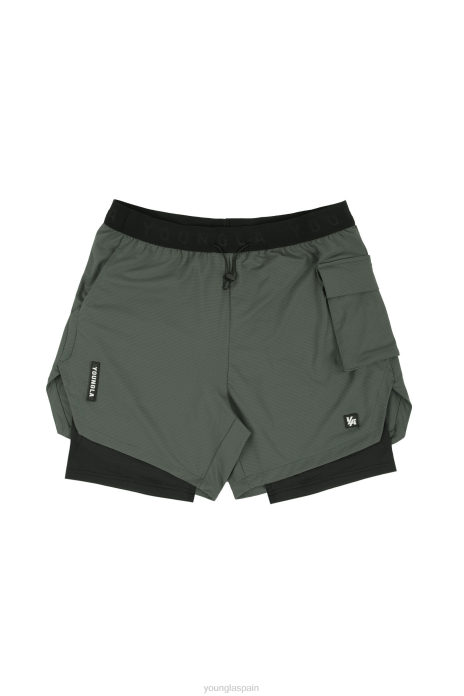 Pantalones cortos de compresión 121 Performance Line. hombres YoungLA bosque verde 4Z0B636 ropa