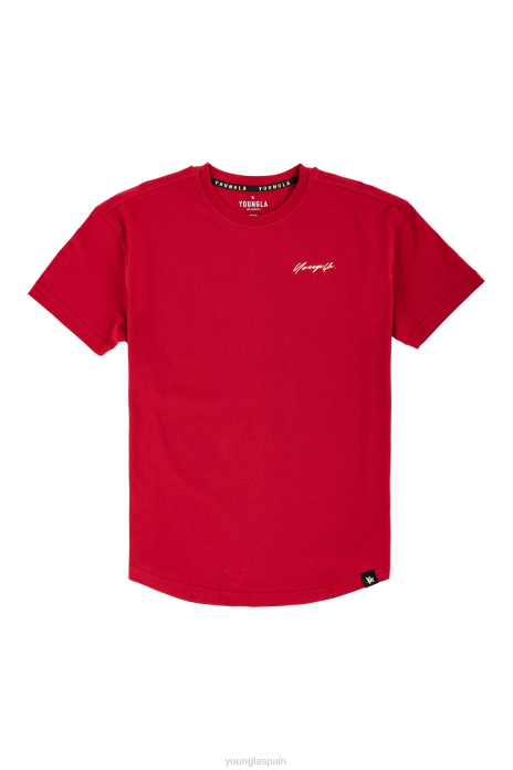 408 camisetas de autobiografía hombres YoungLA rojo 4Z0B215 ropa
