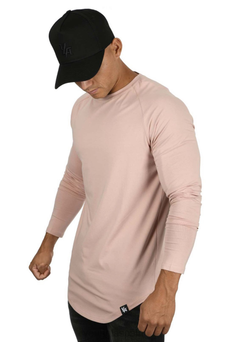 410 camisas raglán de manga larga perfectas hombres YoungLA salmón 4Z0B447 ropa