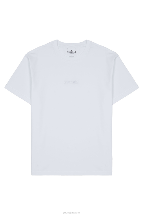 418 camisetas resistentes hombres YoungLA blanco 4Z0B133 ropa