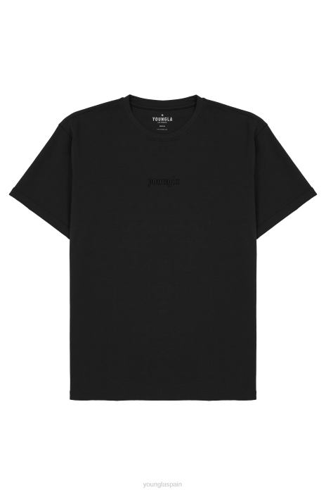 418 camisetas resistentes hombres YoungLA negro 4Z0B128 ropa
