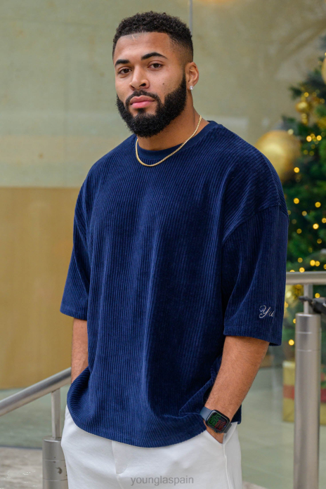 421 camisetas extragrandes de pana hombres YoungLA Armada 4Z0B169 ropa