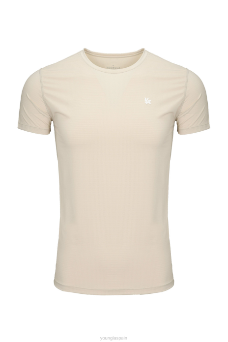 423 zephyr manga corta de compresión hombres YoungLA beige 4Z0B142 ropa