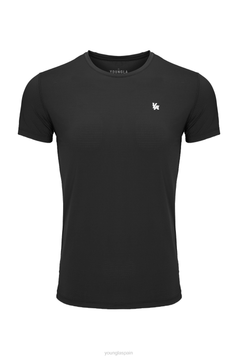 423 zephyr manga corta de compresión hombres YoungLA negro 4Z0B140 ropa