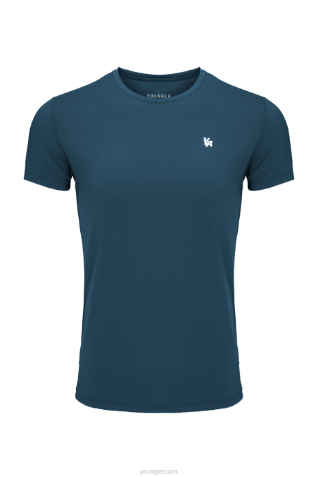 423 zephyr manga corta de compresión hombres YoungLA verde azulado 4Z0B141 ropa