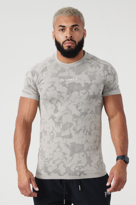 437 tees de compresión digitales hombres YoungLA gris claro 4Z0B174 ropa