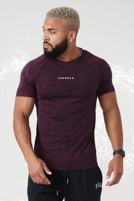 437 tees de compresión digitales hombres YoungLA púrpura 4Z0B175 ropa