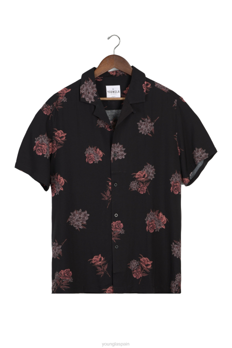 445 camisas cabo vibez estampadas hombres YoungLA esencia negra 4Z0B312 ropa