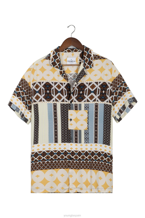 445 camisas cabo vibez estampadas hombres YoungLA viajes tribales 4Z0B319 ropa