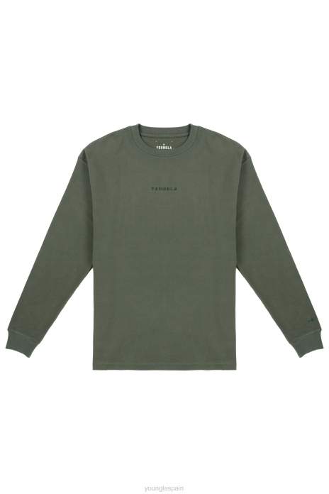 450 nube de espuma de manga larga hombres YoungLA bosque verde 4Z0B412 ropa