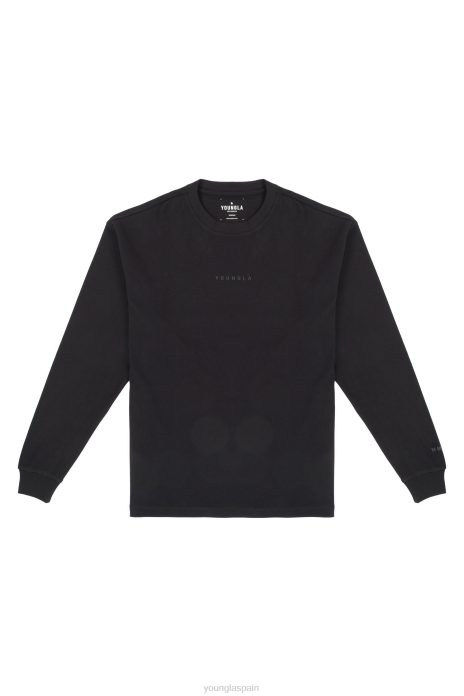 450 nube de espuma de manga larga hombres YoungLA negro 4Z0B410 ropa