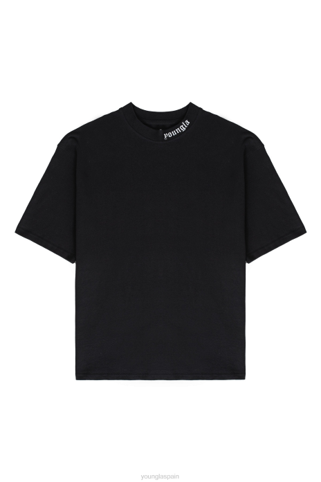 467 camisetas romanas hombres YoungLA negro 4Z0B150 ropa