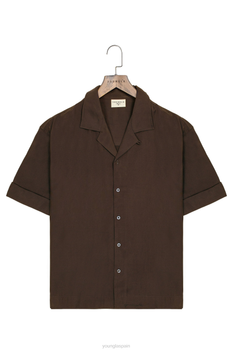 468 camisas de clase hombres YoungLA marrón 4Z0B156 ropa