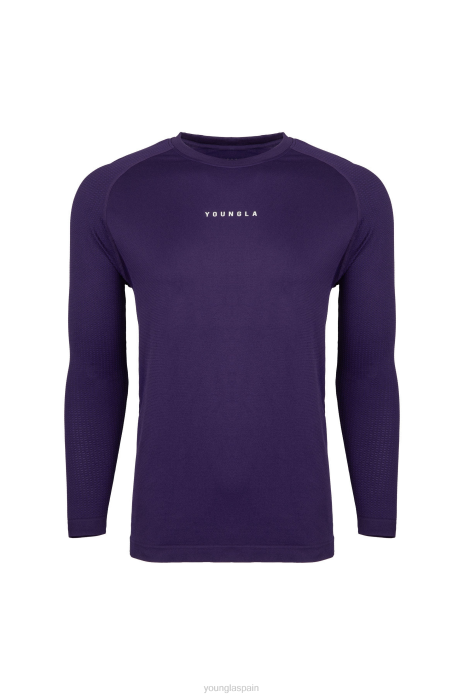 823 camisetas de manga larga de compresión de nueva generación hombres YoungLA morado oscuro 4Z0B361 ropa