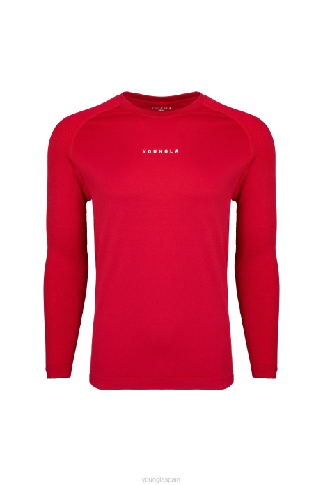 823 camisetas de manga larga de compresión de nueva generación hombres YoungLA rojo alto 4Z0B362 ropa