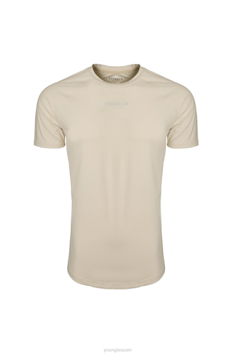 Camisas manga corta línea 440 performance hombres YoungLA blanquecino 4Z0B441 ropa