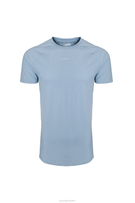 Camisas manga corta línea 440 performance hombres YoungLA cielo azul 4Z0B443 ropa