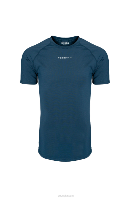 Camisas manga corta línea 440 performance hombres YoungLA verde azulado 4Z0B442 ropa