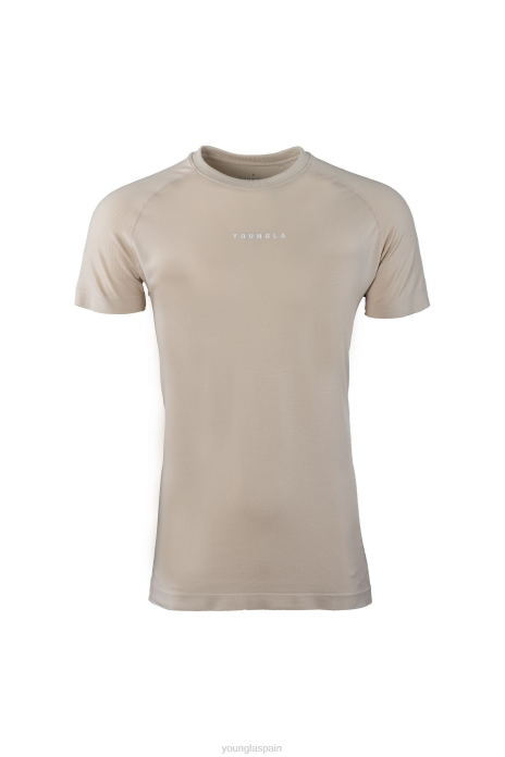 Camiseta de compresión de nueva generación 454 hombres YoungLA beige 4Z0B376 ropa