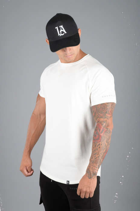 Camiseta híbrida definitiva 442 hombres YoungLA blanco 4Z0B467 ropa