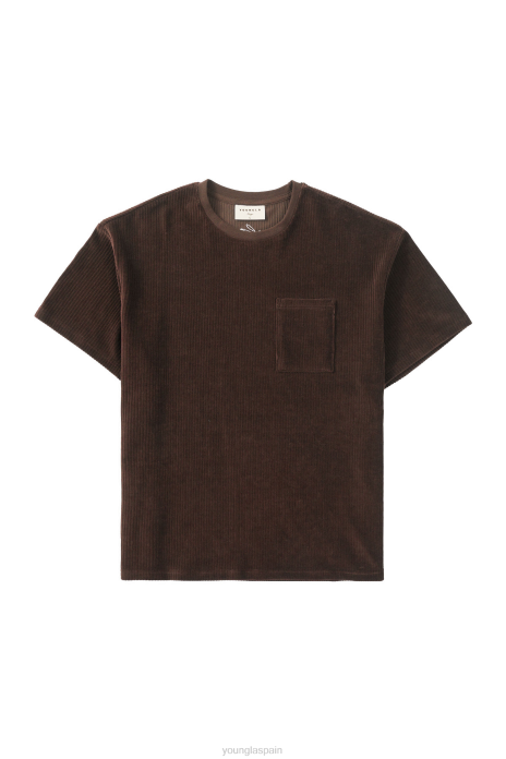 Colección de cordones 419 - tees hombres YoungLA chocolate 4Z0B348 ropa