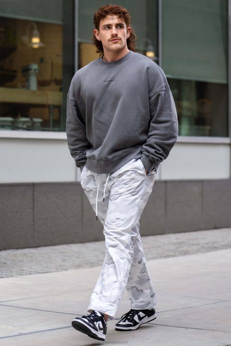 201 pantalones fuera de la red hombres YoungLA camuflaje de nieve 4Z0B923 ropa