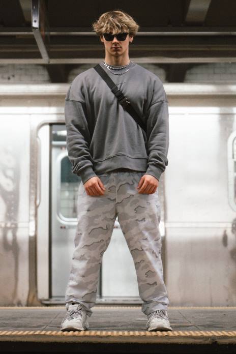 201 pantalones fuera de la red hombres YoungLA camuflaje del desierto 4Z0B920 ropa