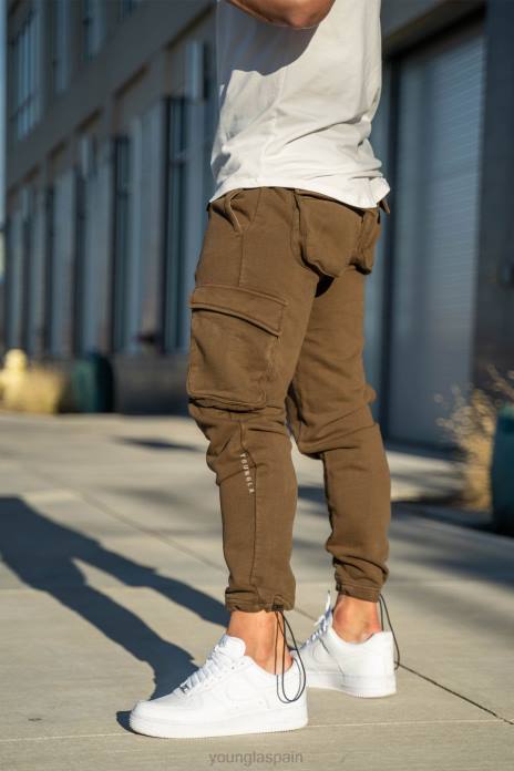 206 joggers de combate rambo hombres YoungLA lavado de oliva militar 4Z0B915 ropa