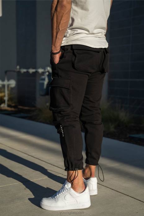 206 joggers de combate rambo hombres YoungLA negro 4Z0B913 ropa