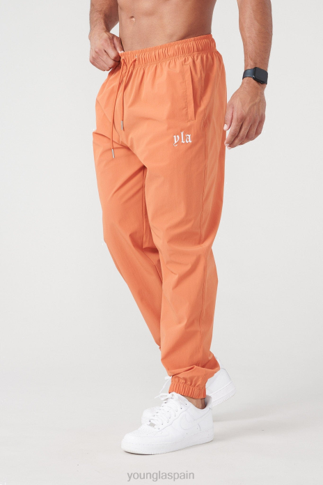 214 joggers de nailon sencillos hombres YoungLA naranja 4Z0B856 ropa