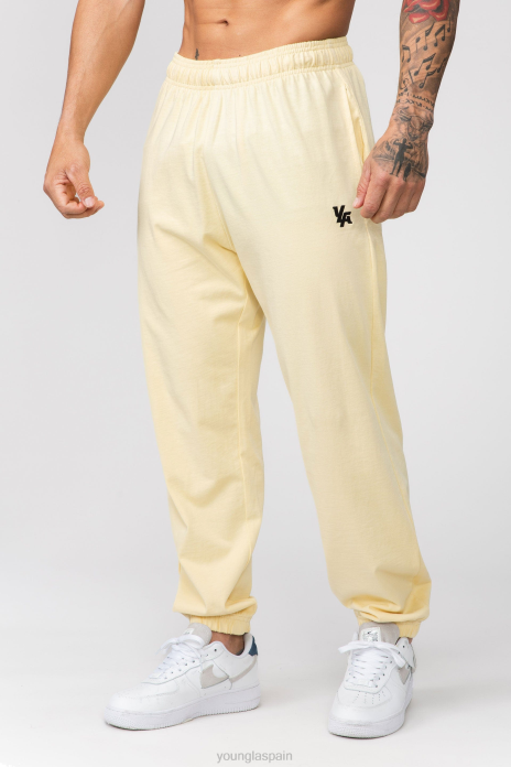 234 joggers con cubierta de bomba en colores pastel hombres YoungLA amarillo pastel 4Z0B881 ropa