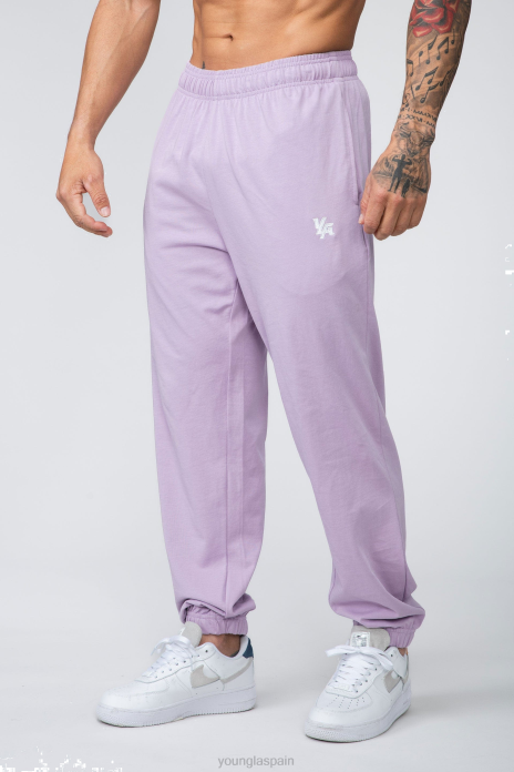 234 joggers con cubierta de bomba en colores pastel hombres YoungLA lavanda pastel 4Z0B879 ropa