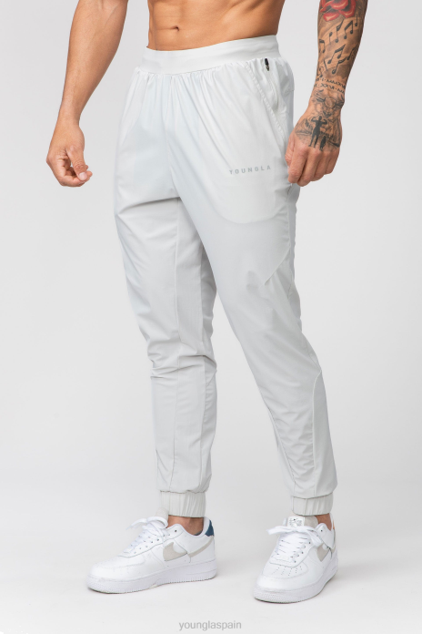 237 joggers de entrenamiento de nailon hombres YoungLA gris claro 4Z0B900 ropa
