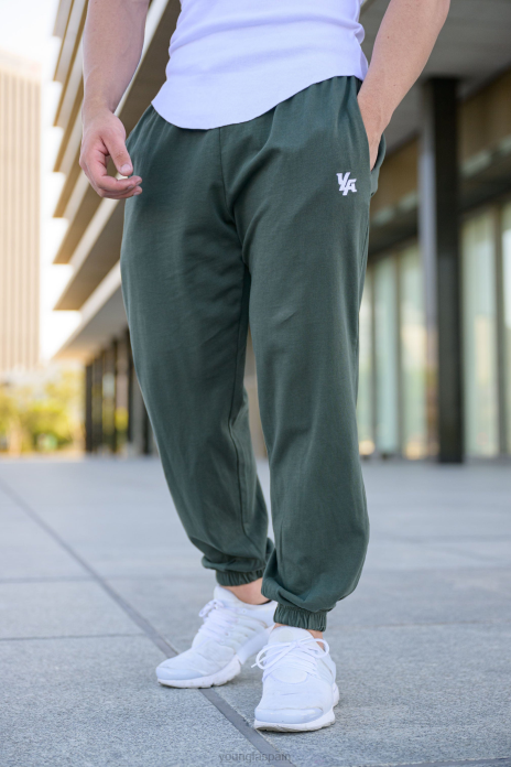 Joggers con tapa de bomba 231 hombres YoungLA bosque verde 4Z0B883 ropa