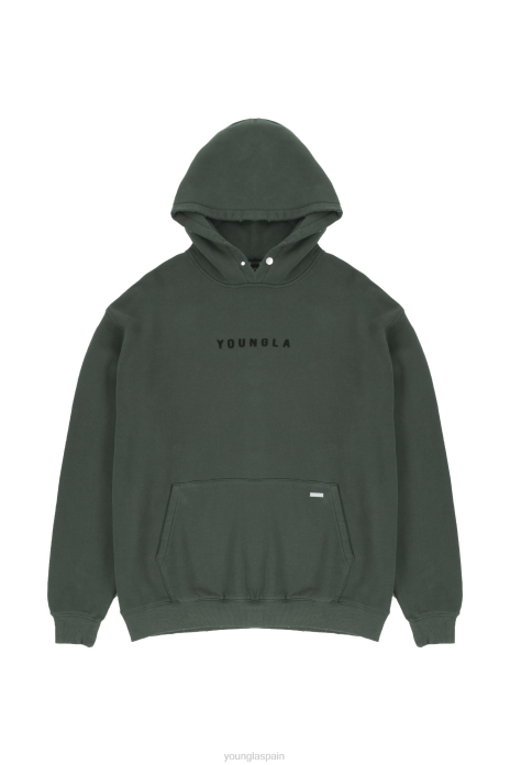 535 monarca sudaderas con capucha hombres YoungLA lavado verde bosque 4Z0B840 ropa
